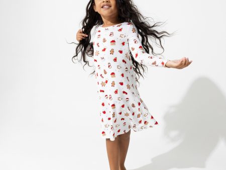 Sugar Cookies Bamboo Girls  Long Sleeve Dress Online Hot Sale