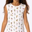 Ice Cream Bamboo Girls  Sleeveless Dress Sale