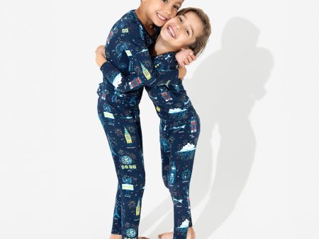 New Year s Worldwide Countdown Bamboo Kids Pajamas Online now