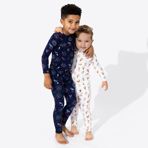 Ice Cream Bamboo Kids Pajamas Cheap