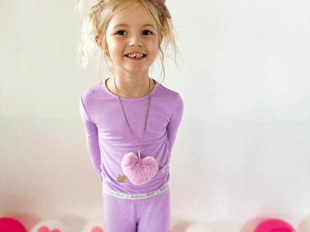 Lavender Bamboo Kids Pajamas Online Sale