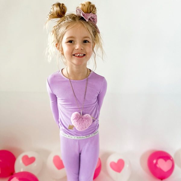 Lavender Bamboo Kids Pajamas Online Sale