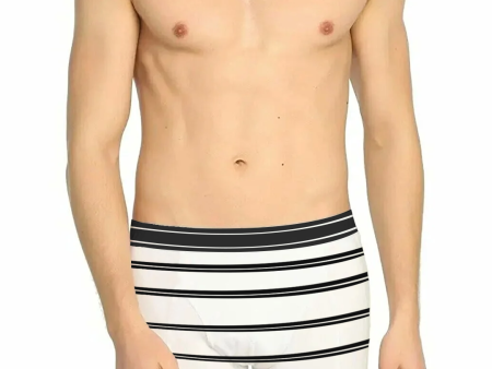 Black and white stripe بوكسر رجالي Online Sale