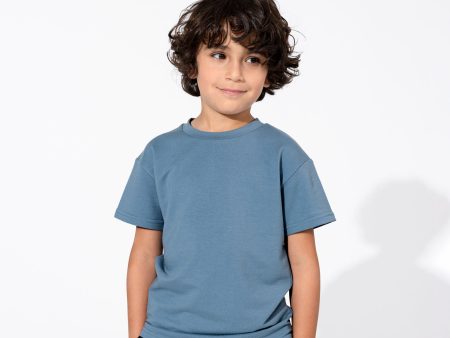 Oasis Teal Bamboo Terry Kids Oversized T-Shirt Online Hot Sale