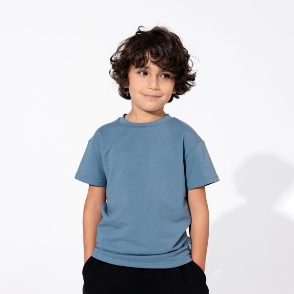 Oasis Teal Bamboo Terry Kids Oversized T-Shirt Online Hot Sale