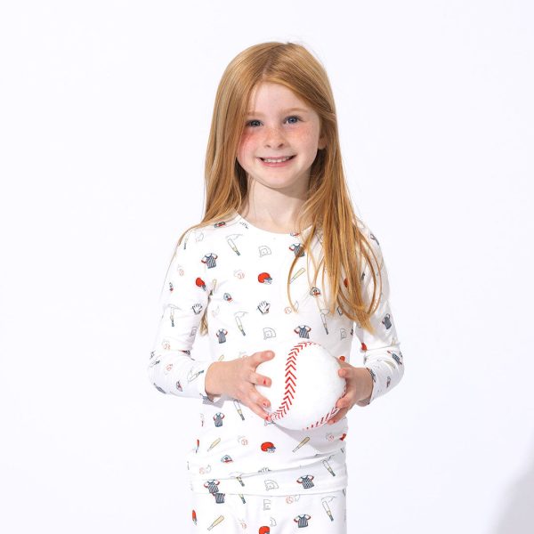 Baseball Bamboo Kids Pajamas on Sale