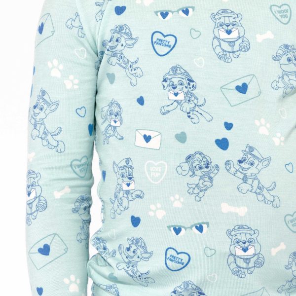 PAW Patrol: Valentine s Blue Bamboo Kids Pajamas Discount