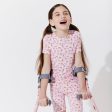 Milk & Cookies Pink Bamboo Kids Pajama Short Set Online