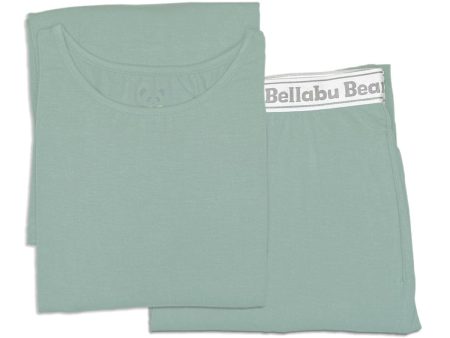 Misty Green Bamboo Men s Pajama Set on Sale