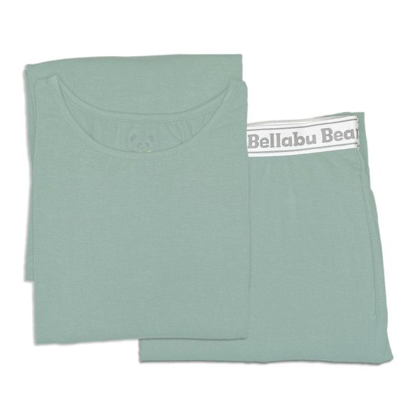 Misty Green Bamboo Men s Pajama Set on Sale