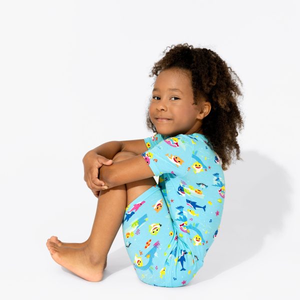 Baby Shark Bamboo Kids Pajama Short Set For Cheap