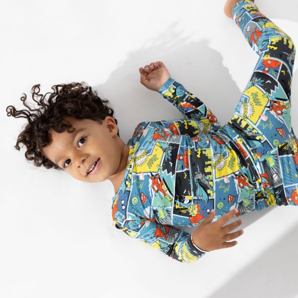 Justice League Heroes Bamboo Kids Pajamas For Cheap