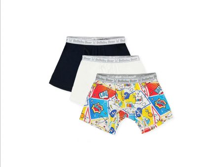 Men s Comic Boxer Brief Bamboo Underwear 3-Pack Online Sale