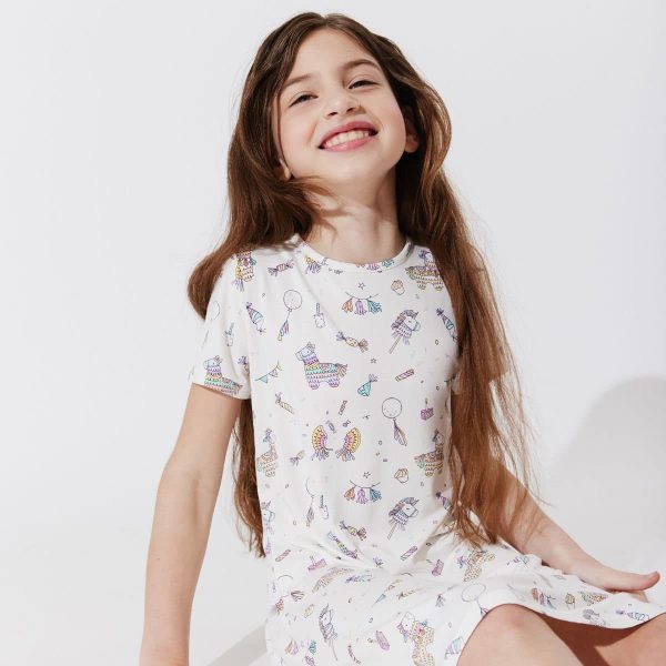 Pinata Bamboo Girls  Short Sleeve Dress Online now