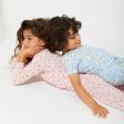 Milk & Cookies Blue Bamboo Kids Pajama Short Set Sale