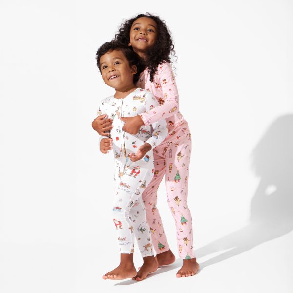 Nutcracker Pink Bamboo Kids Pajamas Cheap