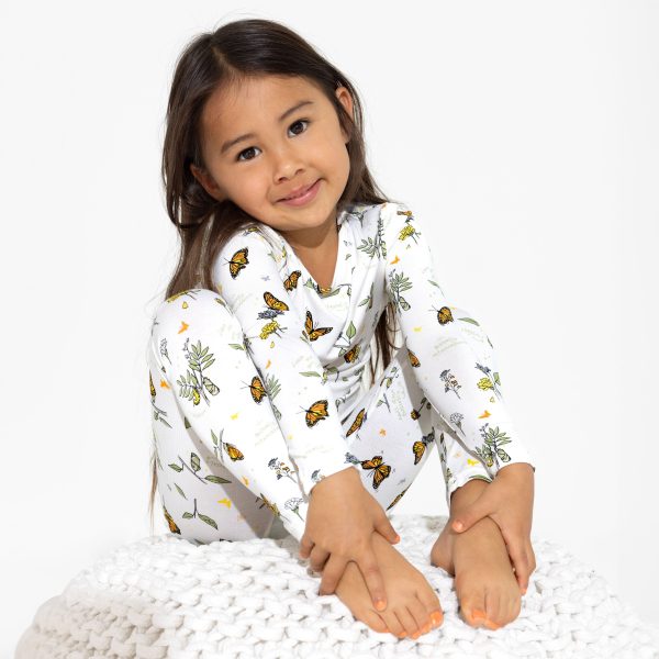 Monarch Butterfly Bamboo Kids Pajamas Sale