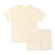 Oat Bamboo Blend Kid s Oversized Tee & Biker Short Set Cheap