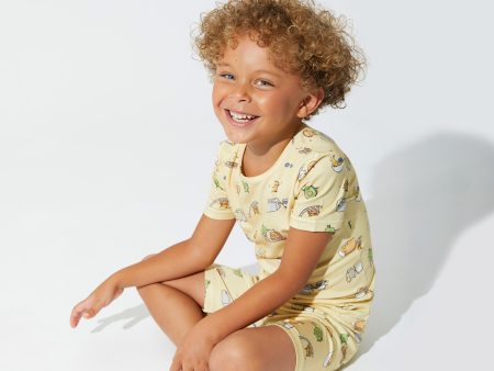 Love You Brunches Bamboo Kids Pajama Short Set on Sale