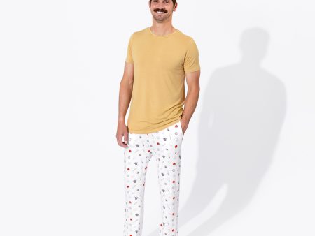 Baseball Bamboo Men s Pajama Set Online