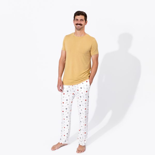 Baseball Bamboo Men s Pajama Set Online