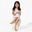 Milk & Cookies White Bamboo Girls  Sleeveless Dress For Cheap