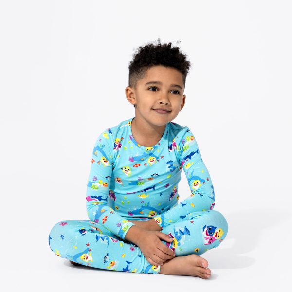 Baby Shark Bamboo Kids Pajamas on Sale