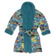 Justice League Heroes Bamboo Kids Sherpa Robe For Cheap