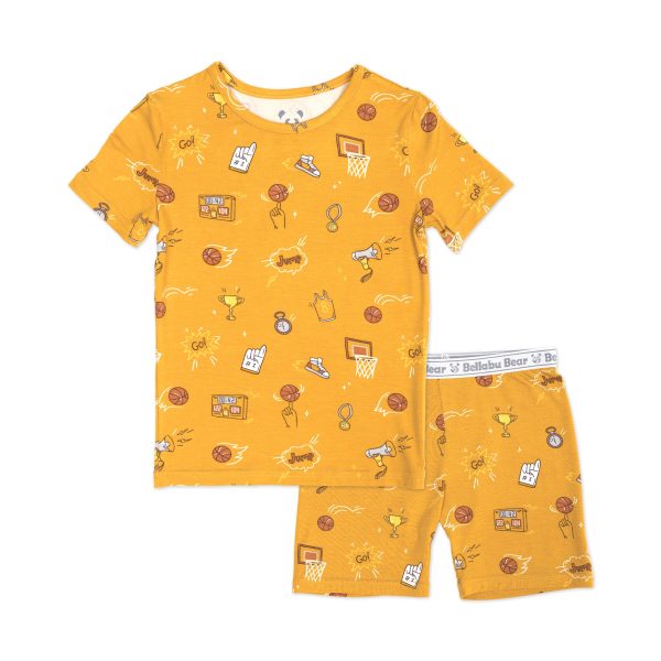 Basketball Bamboo Kids Pajama Short Set Online Hot Sale