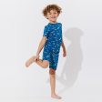 Monaco Blue Bamboo Kids Pajama Short Set Supply