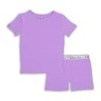 Lavender Bamboo Kids Pajama Short Set Online Hot Sale