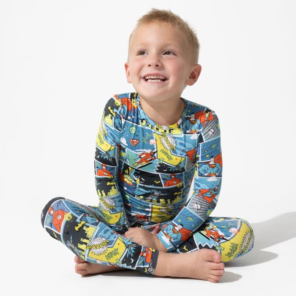 Justice League Heroes Bamboo Kids Pajamas For Cheap