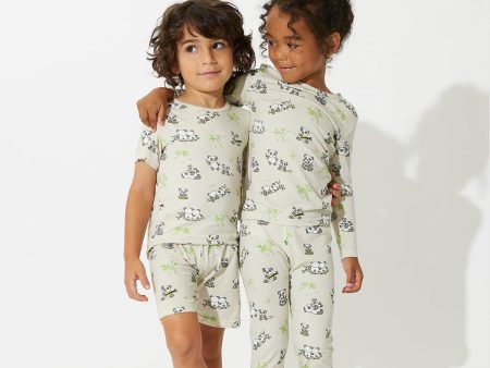 Panda Bamboo Kids Pajama Short Set Discount