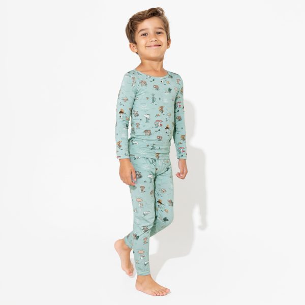 Mushroom Cycle Bamboo Kids Pajamas Sale