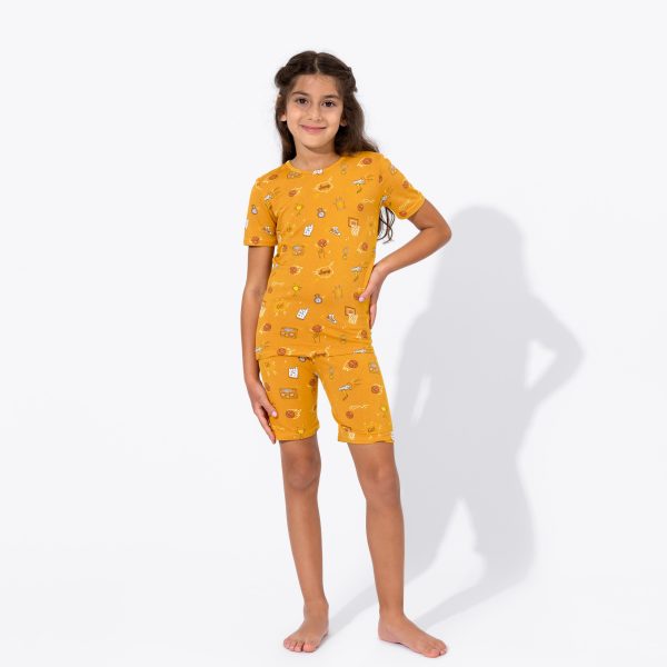 Basketball Bamboo Kids Pajama Short Set Online Hot Sale