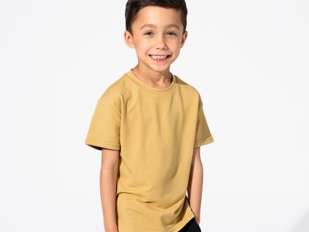 Latte Bamboo Terry Kids Oversized T-Shirt Discount