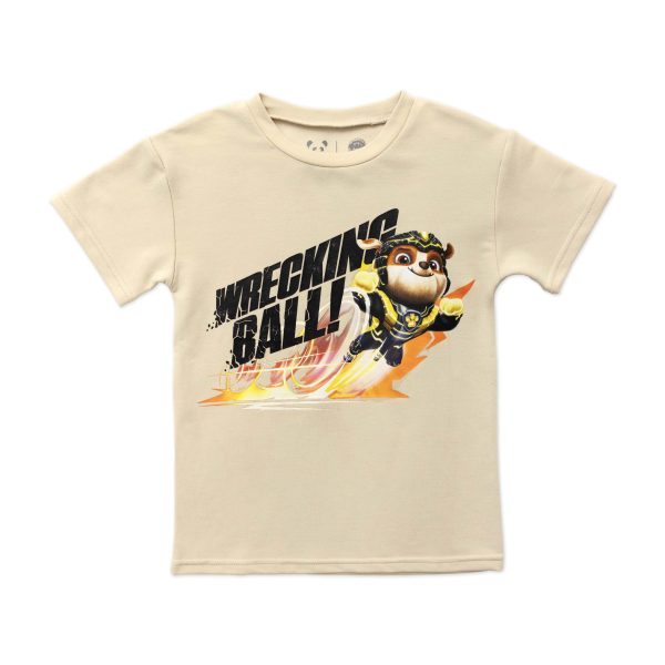 PAW Patrol: The Mighty Movie Oat Bamboo Terry Kids Oversized T-Shirt Supply