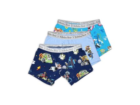 PAW Patrol Bamboo Boy s Boxer Brief - The Mighty Movie 3-Pack Fashion