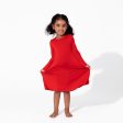 Winterberry Red Bamboo Girls  Long Sleeve Dress Supply