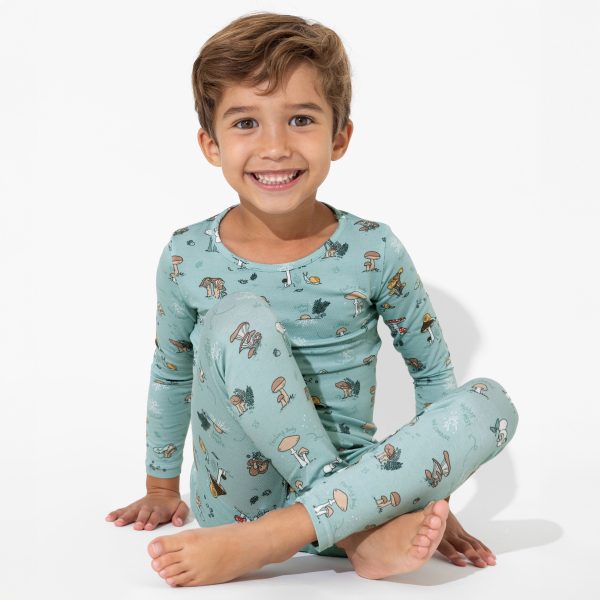 Mushroom Cycle Bamboo Kids Pajamas Sale