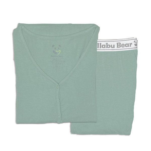 Misty Green Bamboo Women s Pajama Set Sale