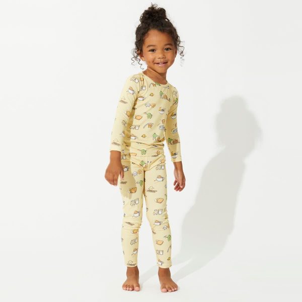 Love You Brunches Bamboo Kids Pajamas Cheap