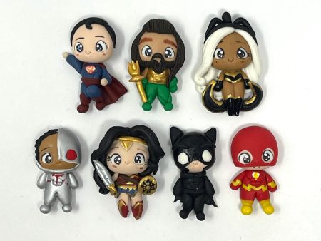 Handmade Clay Doll - DC superhero set of 7 For Sale