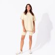 Oat Bamboo Blend Women s Oversized Tee & Biker Shorts Set For Cheap