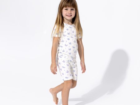 Butterfly Bamboo Kids Pajama Short Set Cheap