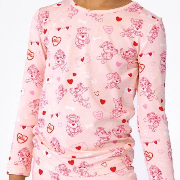 PAW Patrol: Valentine s Pink Bamboo Kids Pajamas Fashion