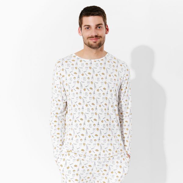 Milk & Cookies Bamboo Men s Pajama Set Sale