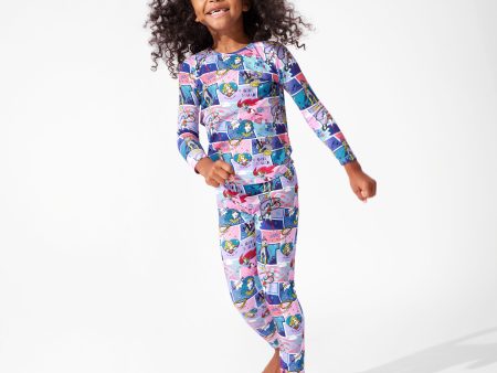 Justice League Heroines Bamboo Kids Pajamas Online