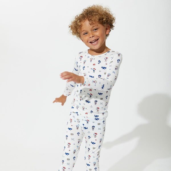 Pirate Bamboo Kids Pajamas on Sale