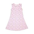 Milk & Cookies Pink Bamboo Girls  Sleeveless Dress Online now